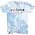 thumbnail image 1 of Disney Men’s Mickey Mouse Shirt, Classic Cartoon Printed Mickey Mouse T-shirt Light Blue Dye – XL, 1 of 4