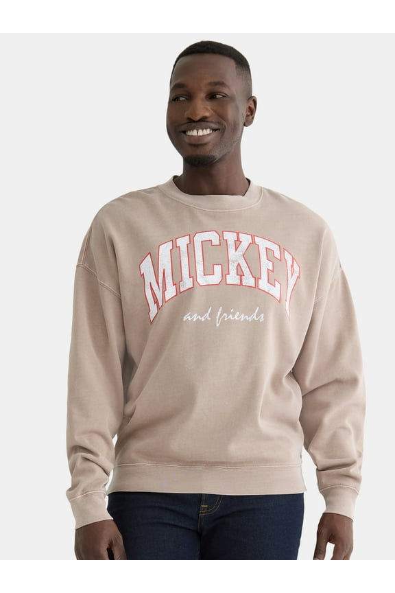 Men's Mickey Mouse and Friends Classic Graphic Print Sweatshirt, Sizes S-3XL