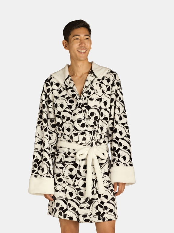 Disney Men's Nightmare Before Christmas Jack Skellington Superminky Robe, Sizes S-XL
