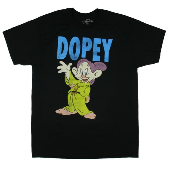 Disney Men's Snow White And The Seven Dwarfs Dopey Adult Short Sleeve T-Shirt