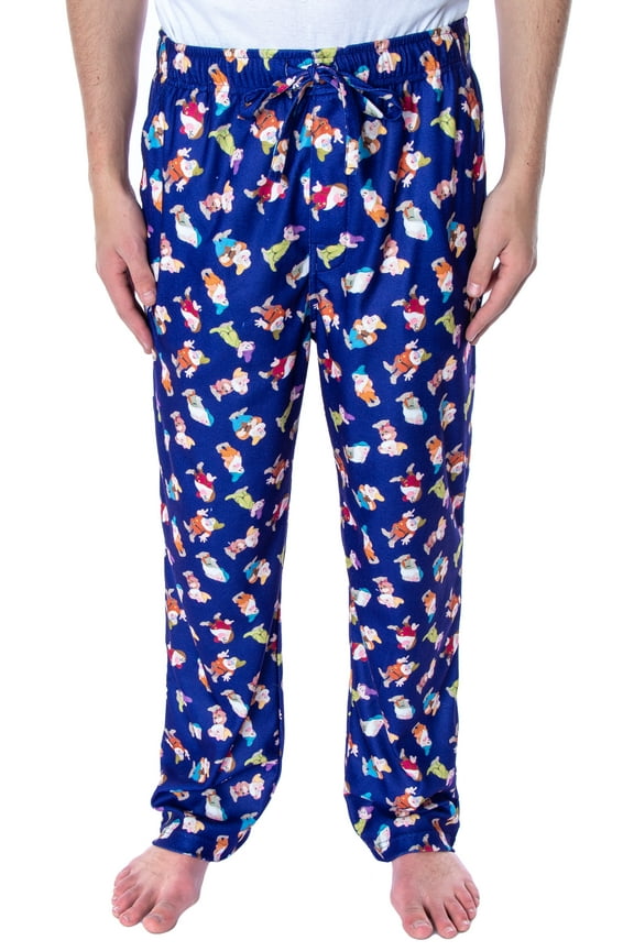 Disney Men's Snow White and The Seven Dwarfs Allover Dwarves Pajama Pants