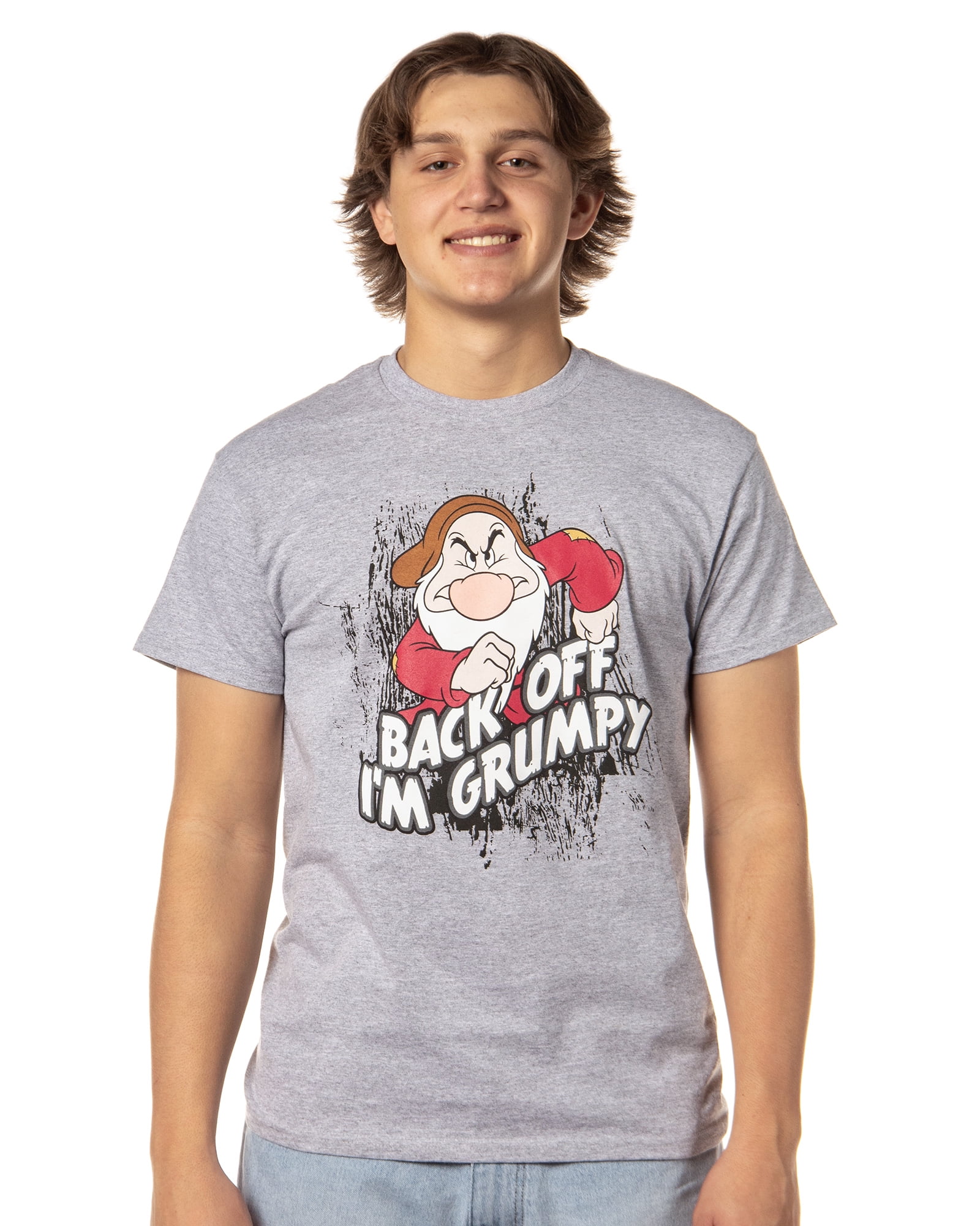 Small Heather Grey Cotton Blend Graphic Round Neck T-Shirt
