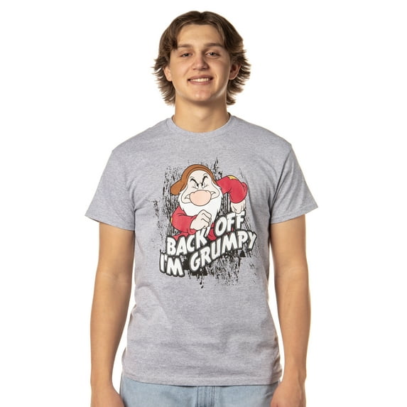 Disney Men's Snow White and the Seven Dwarfs Back Off I'm Grumpy Adult T-Shirt