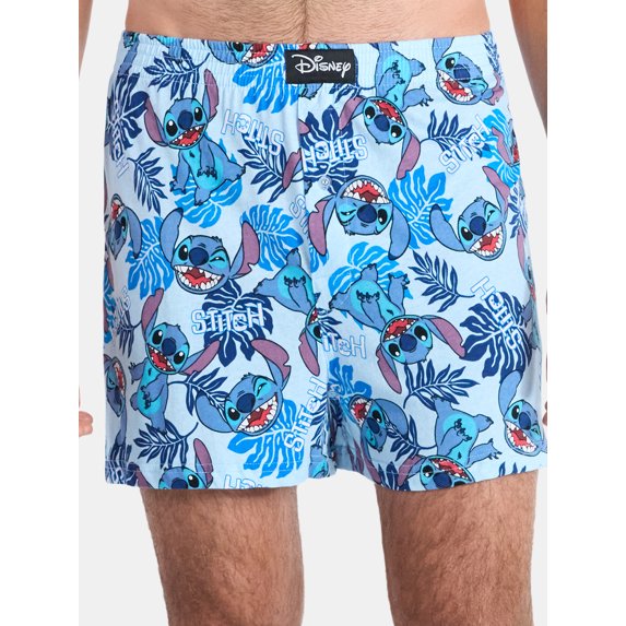 Disney Men's Stitch Hibiscus Boxer Shorts, Sizes S-2XL