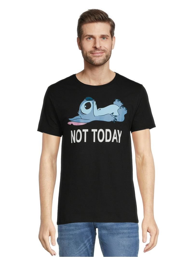 Disney Men's Stitch Not Today Graphic Tee, Size S-3XL - Walmart.com