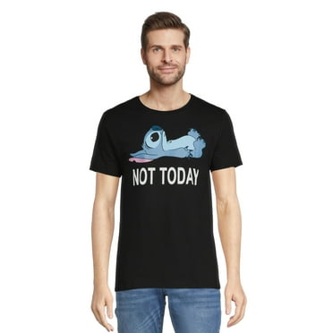 Disney Men's Stitch Not Today Graphic Tee, Size S-3XL