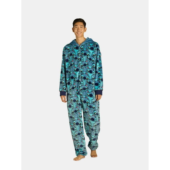 Disney Men's Stitch Superminky Pajamas Union Suit, Sizes S-XL