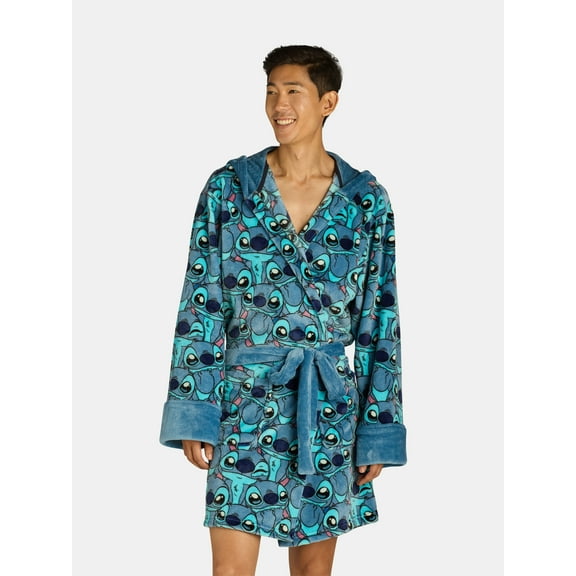 Disney Men's Stitch Superminky Robe, Sizes S-XL
