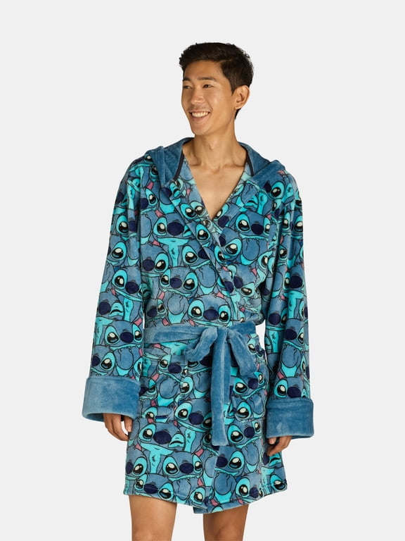 Disney Men's Stitch Superminky Robe, Sizes S-XL