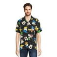 thumbnail image 1 of Disney Men’s and Big Men’s Mickey Mouse Friends Graphic Button Up Shirt with Short Sleeves, Sizes XS-3XL, 1 of 5