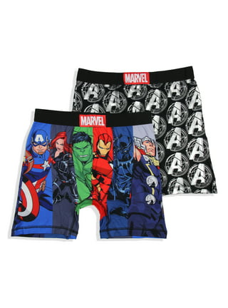 Marvel Boys Spider Man Boxer Briefs Underwear, 4 Pack, Sizes 4-10 