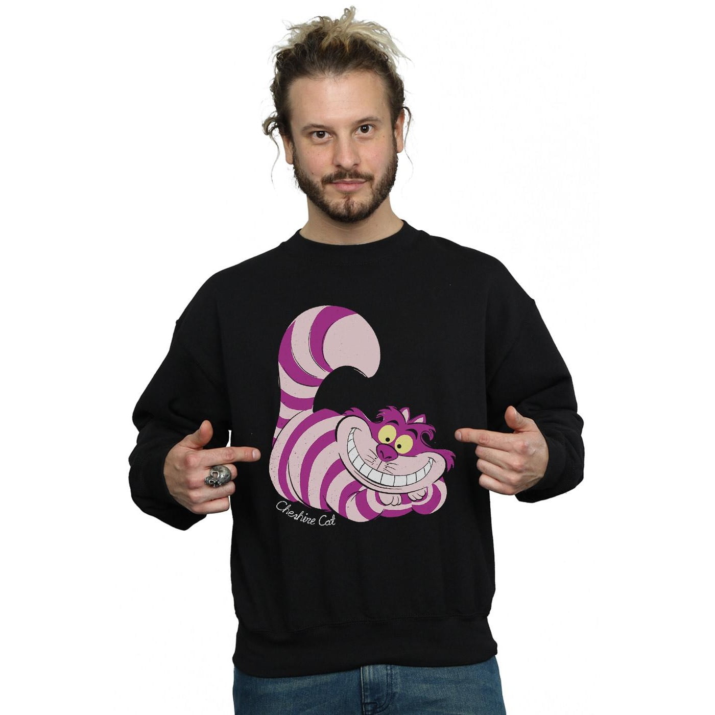 Disney Mens Alice In Wonderland Cheshire Cat Sweatshirt