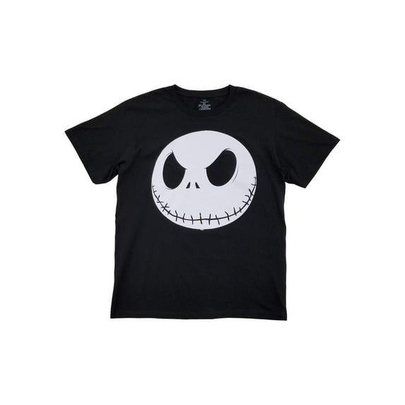 Disney Mens Black The Nightmare Before Christmas Jack Skellington T-Shirt S