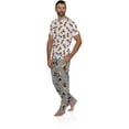 thumbnail image 1 of Disney Mens Classic Mickey Mouse Pajama Tee and Lounge Pant Set, Gray Multi, Size: Medium, 1 of 3