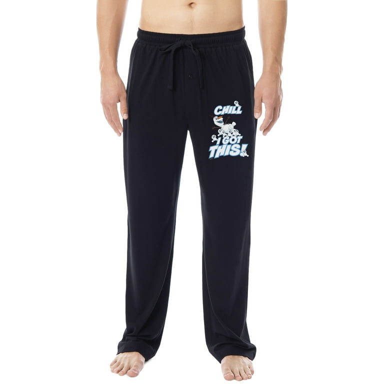 Disney Mens Frozen Movie Film Olaf Chill I Got This Sleep Pajama Pants