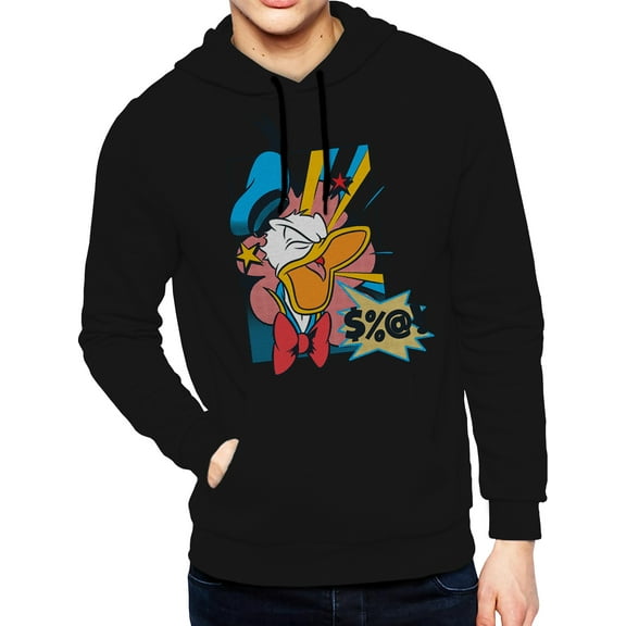 Disney, Mens Graphic Hoodie Sweatshirt, Pop Donald, Sizes S-3XL