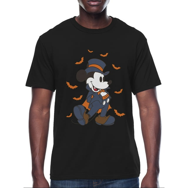 Disney, Mens Graphic Print Short Sleeve Tee, Vampire Mickey Mouse