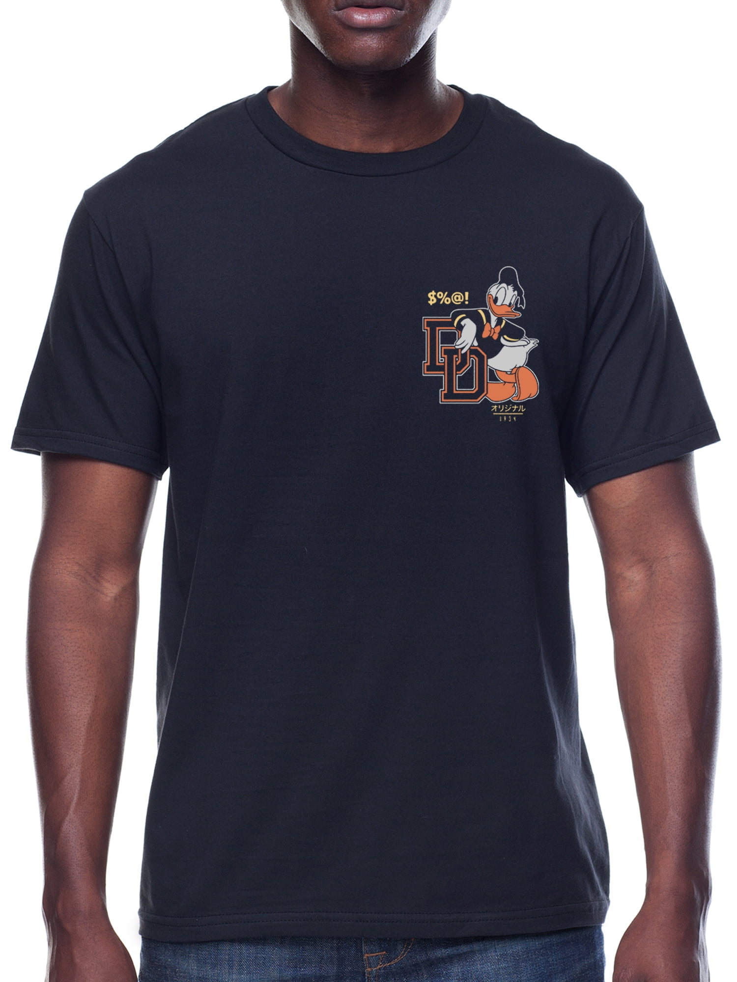 Disney, Mens Graphic Tee, Donald Duck Collegiate, Sizes S-3XL