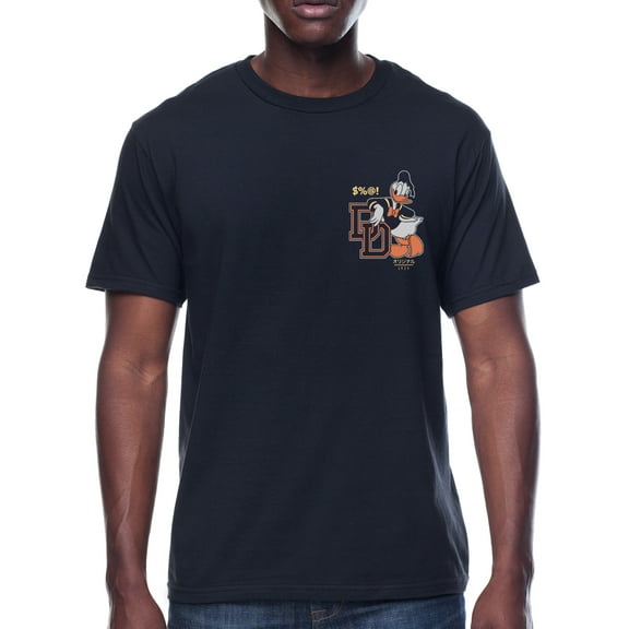 Disney, Mens Graphic Tee, Donald Duck Collegiate, Sizes S-3XL