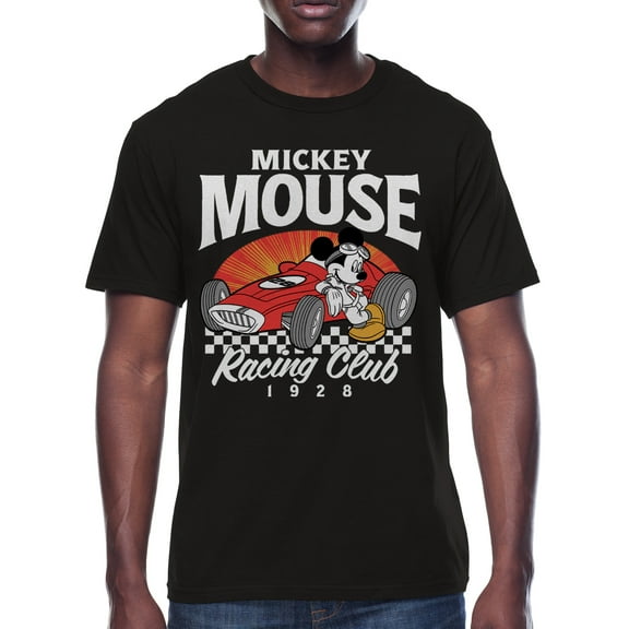 Disney, Mens Graphic Tee, Mickey Racing, Sizes S-3XL