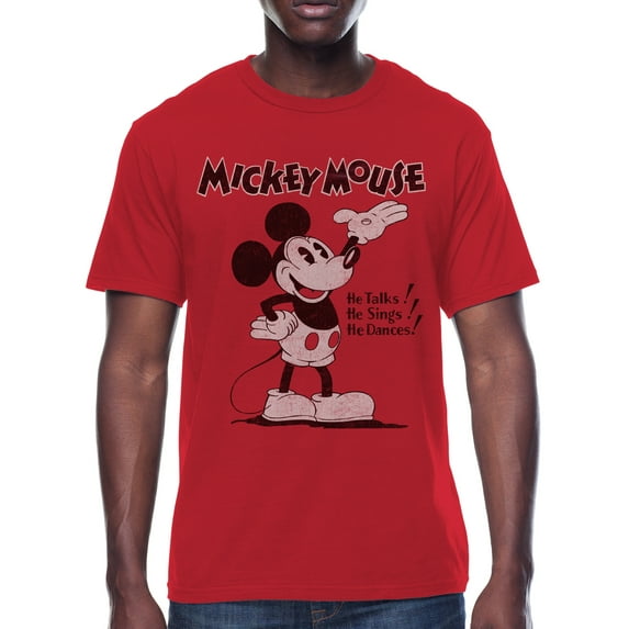 Disney, Mens Graphic Tee, Mickey Waves, Sizes S-3XL