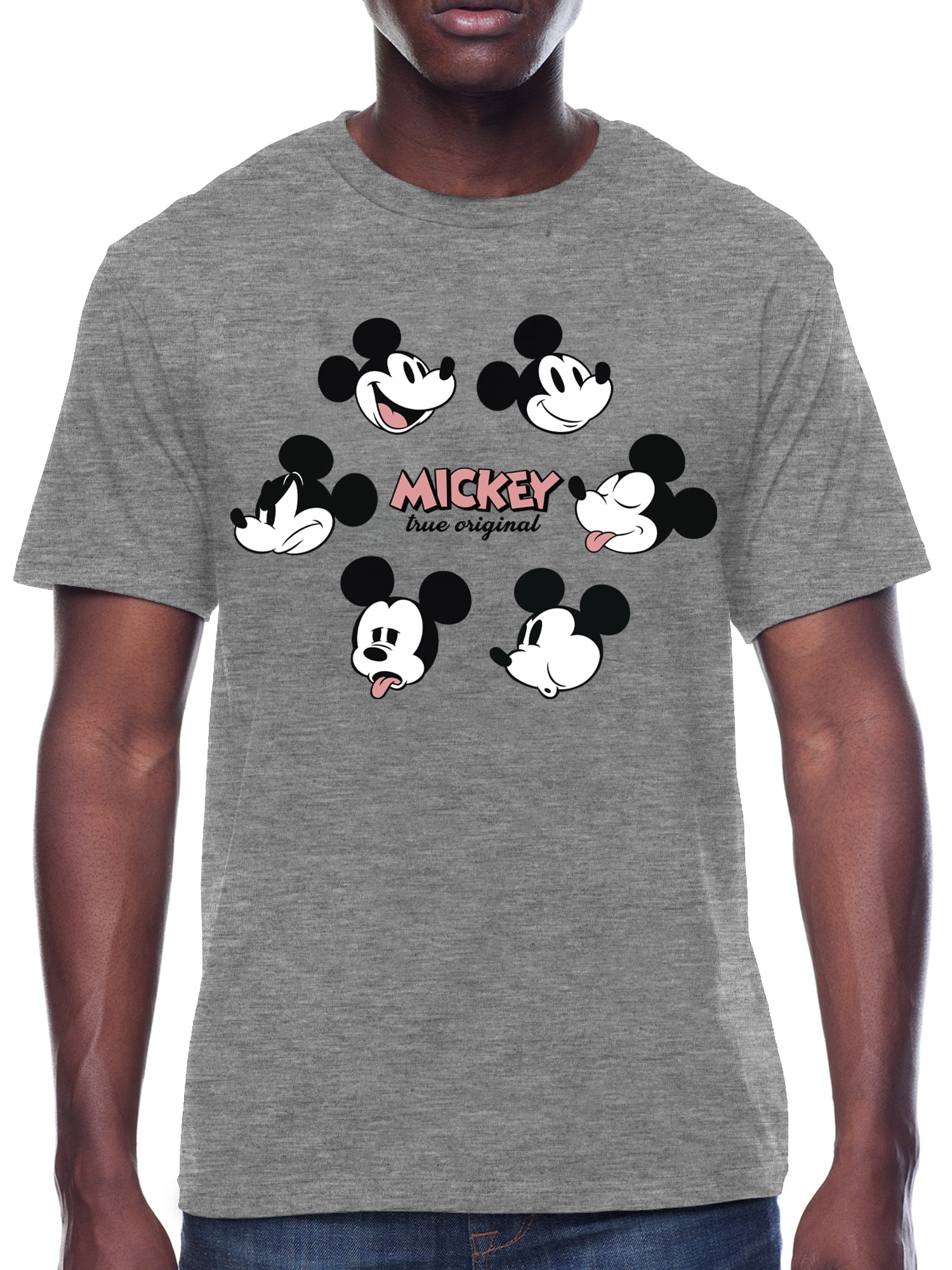 Disney, Mens Graphic Tee, Mickey's Faces, Sizes S-3XL