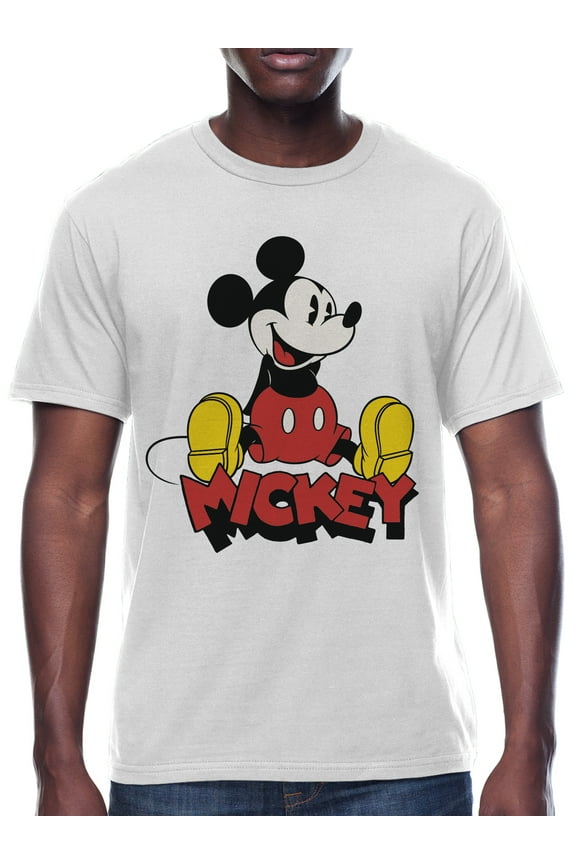 , Mens Graphic Tee, Vintage Mickey, Sizes S-3XL