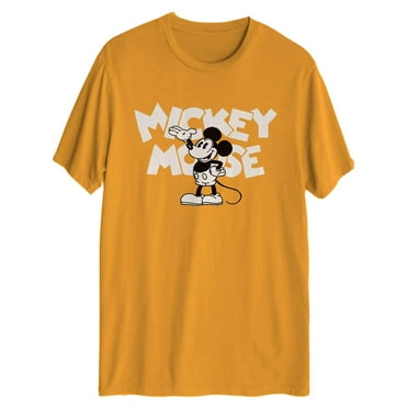 Disney Mens Mickey Mouse Graphic Cotton Graphic T-Shirt