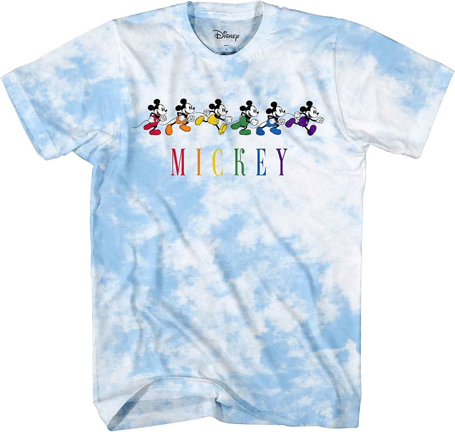 Disney Mens Mickey Mouse Shirt - Classic Mickey Mouse Tie Dye Tee Shirt - Mickey Mouse Tie Dye ...