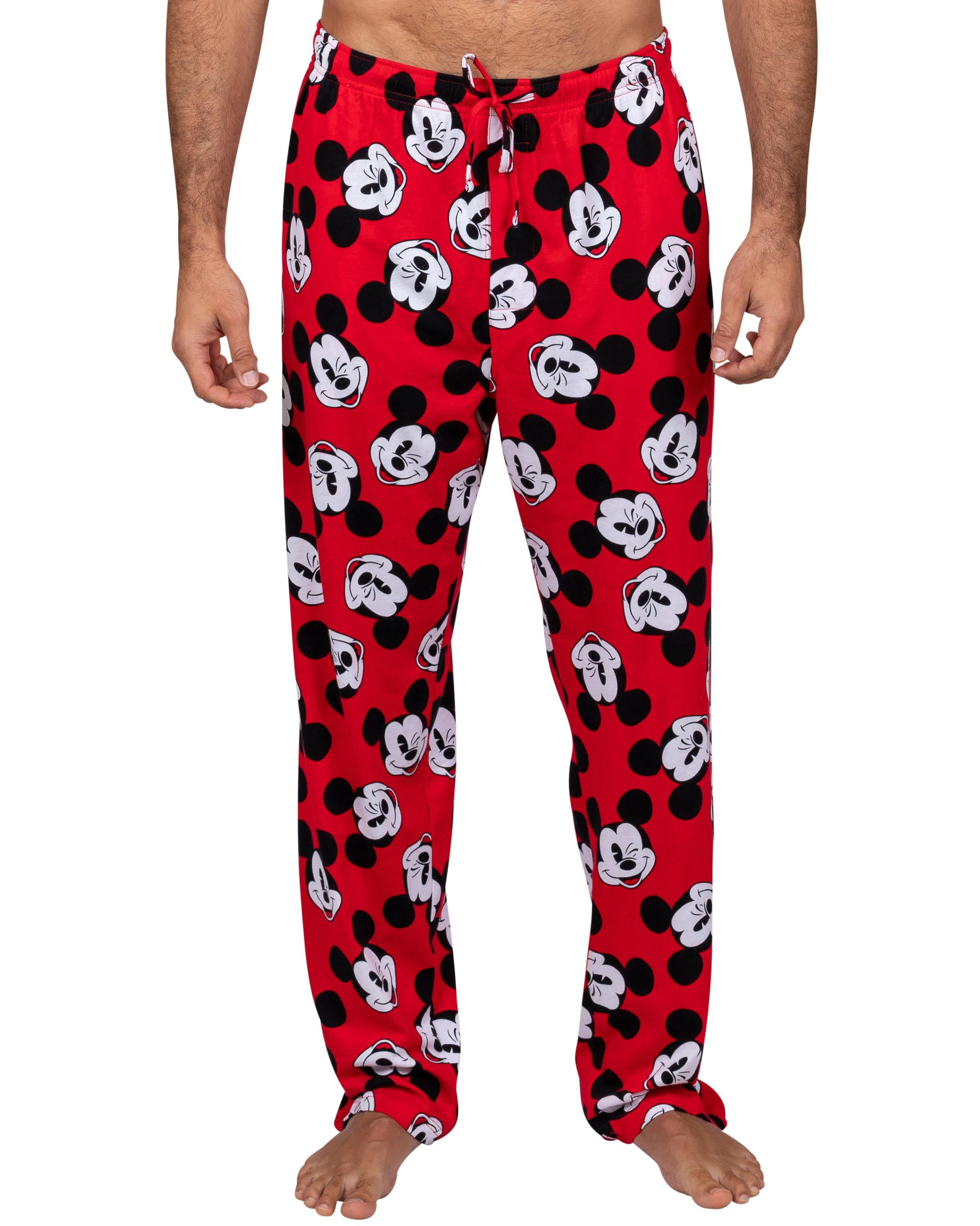 Disney Mickey Mouse Men's Sleep Pajama Lounge Pants with Pockets, Black,  Size: Large - Walmart.com