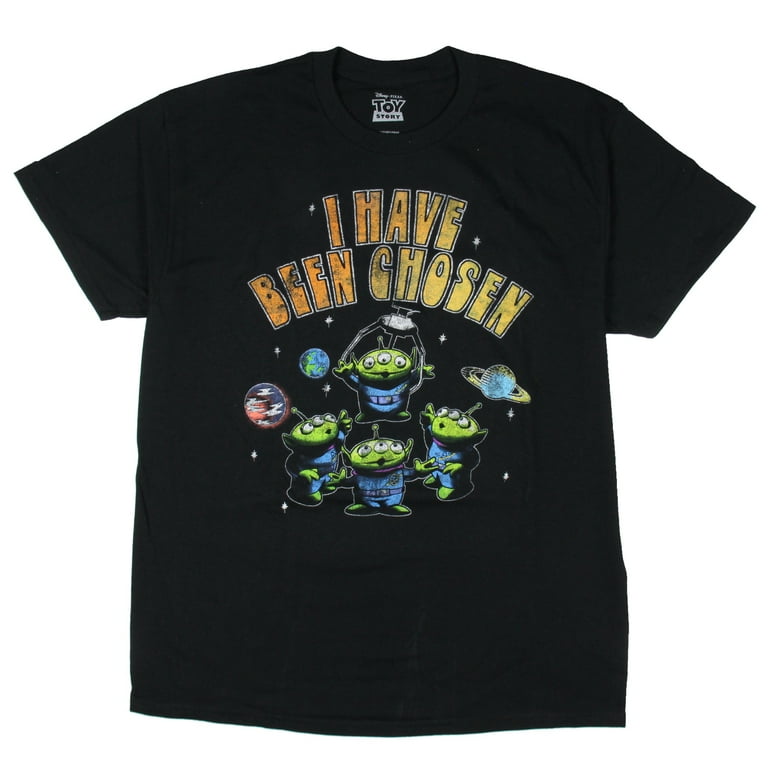 Disney Mens Toy Story Distressed I Have Been Chosen Aliens T Shirt