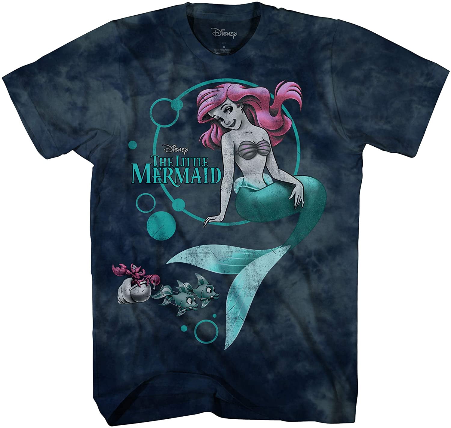 Disney Mermaid Duotone The Little Mermaid Ariel Sebastian Graphic Tee