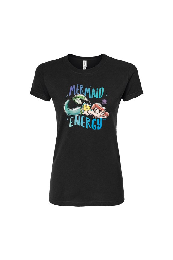 - Mermaid Energy  - Juniors Fitted Graphic T-Shirt