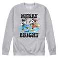 thumbnail image 1 of Disney - Mickey and Minnie Merry and Bright Ice Skating Graphic Fleece Sweatshirt, 1 of 5