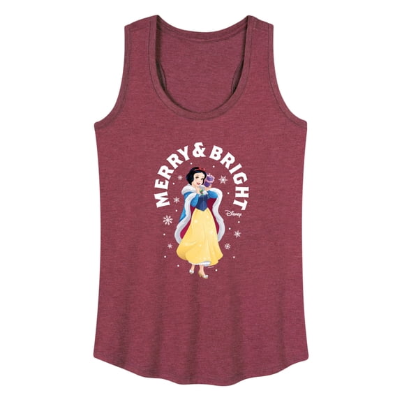 Disney - Merry And Bright Snow White - Women's Racerback Tank Top