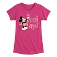 thumbnail image 1 of Disney - Merry And Bright - Toddler & Youth Girls Short Sleeve Graphic T-Shirt, 1 of 5