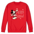 thumbnail image 1 of Disney - Merry And Bright Vintage Mickey Mouse - Men's Crew Fleece Sweatshirt Sweatshirt, 1 of 5
