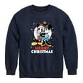 thumbnail image 1 of Disney - Merry Christmas Mickey And Minnie - Toddler & Youth Crewneck Fleece Sweatshirt, 1 of 5