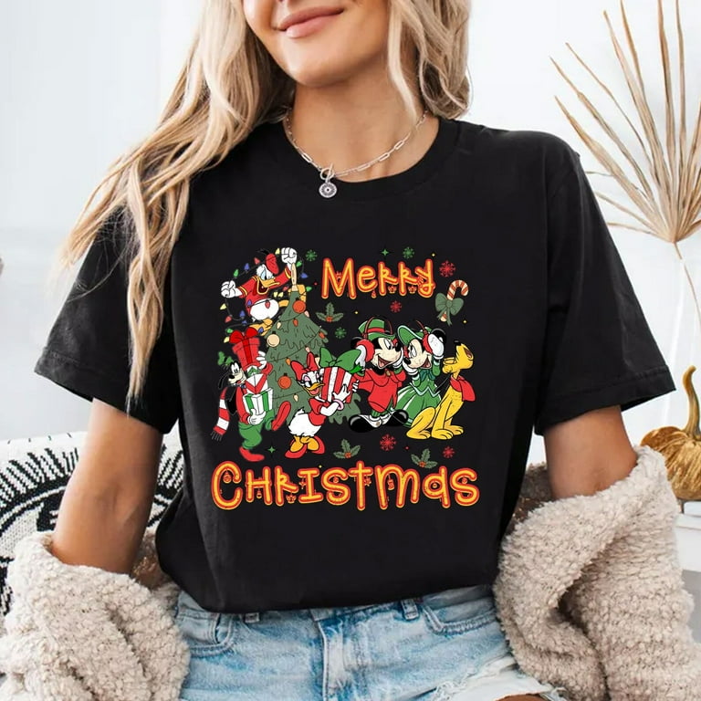 Disney Merry Christmas Party Shirt, Disney Mickey Friends