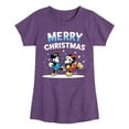 thumbnail image 1 of Disney - Merry Christmas - Toddler & Youth Girls Short Sleeve Graphic T-Shirt, 1 of 5