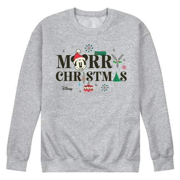 Disney - Merry Christmas With Icons - Men's Crew Fleece Sweatshirt Sweatshirt