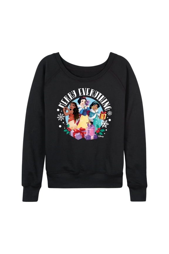 - Merry Everything - Women's Lightweight French Terry Long Sleeve Shirt