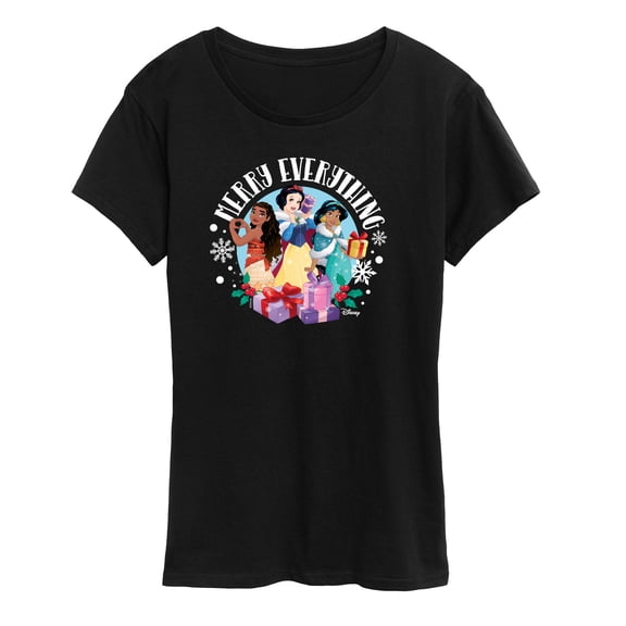 Disney - Merry Everything - Women's Short Sleeve Graphic T-Shirt