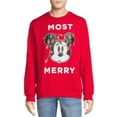 thumbnail image 1 of Disney Merry Mickey Mouse Men's Fleece Graphic Pullover, Sizes S-3XL, 1 of 5