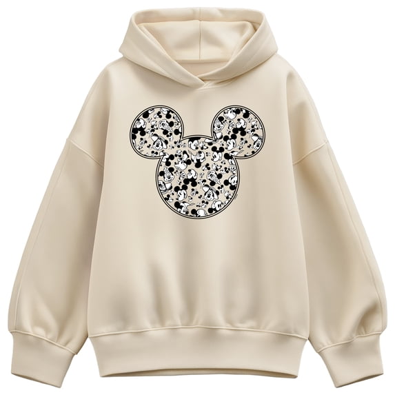 Disney - Meta Mickey - Women's Oversized Fleece Hoodie Sweatshirt