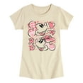 thumbnail image 1 of Disney - Mickey & Minnie XOXO - Youth Girls Fitted Short Sleeve T-Shirt, 1 of 4