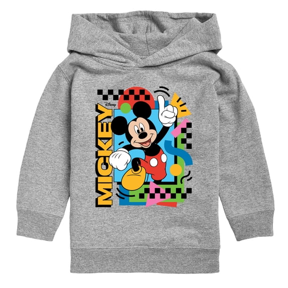 Disney - Mickey 90's Nostalgia - Toddler Boys Fleece Hoodie Sweatshirt