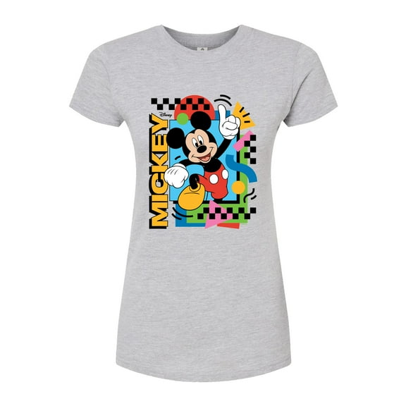 Disney - Mickey 90s Nostalgia - Juniors Fitted Graphic T-Shirt