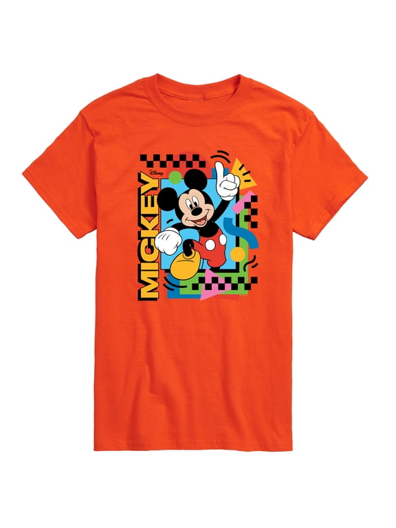 - Mickey 90s Nostalgia Men's Short Sleeve Graphic T-Shirt
