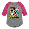 thumbnail image 1 of Disney - Mickey 90s Nostalgia - Toddler & Youth Girls Raglan Graphic T-Shirt, 1 of 5